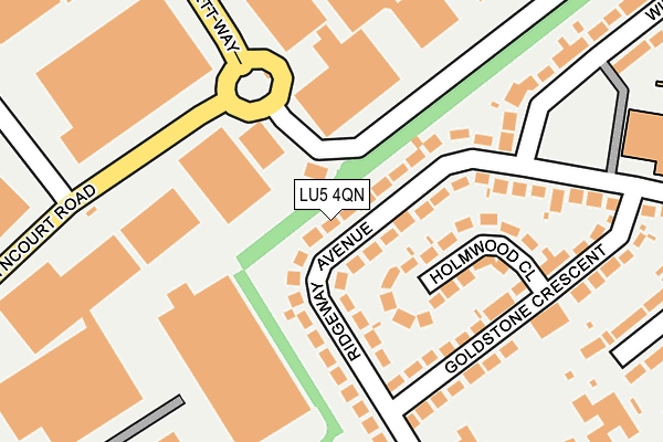 LU5 4QN map - OS OpenMap – Local (Ordnance Survey)
