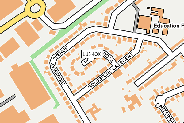 LU5 4QX map - OS OpenMap – Local (Ordnance Survey)