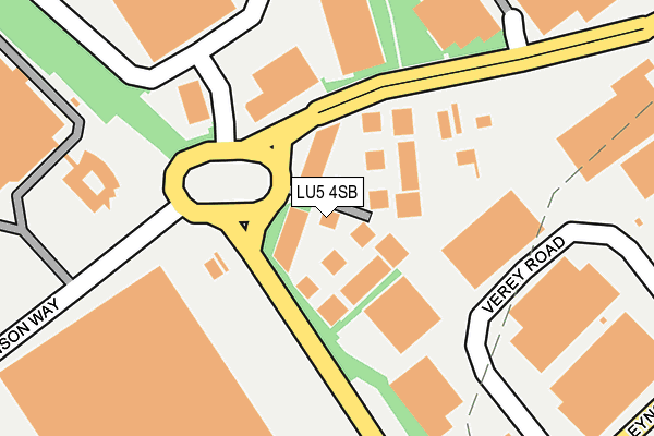 LU5 4SB map - OS OpenMap – Local (Ordnance Survey)