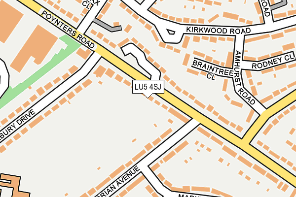 LU5 4SJ map - OS OpenMap – Local (Ordnance Survey)