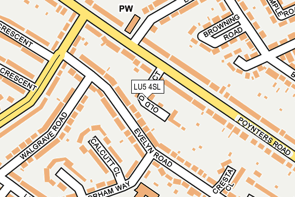 LU5 4SL map - OS OpenMap – Local (Ordnance Survey)