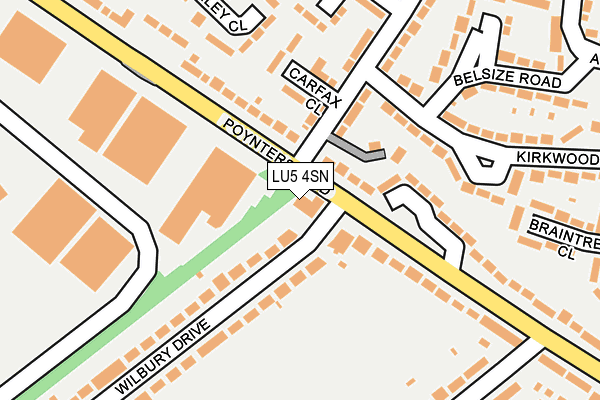 LU5 4SN map - OS OpenMap – Local (Ordnance Survey)