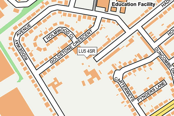 LU5 4SR map - OS OpenMap – Local (Ordnance Survey)