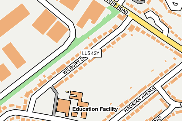 LU5 4SY map - OS OpenMap – Local (Ordnance Survey)