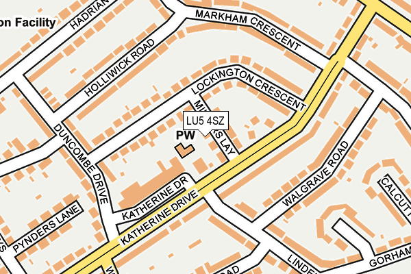 LU5 4SZ map - OS OpenMap – Local (Ordnance Survey)