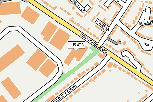 LU5 4TB map - OS OpenMap – Local (Ordnance Survey)