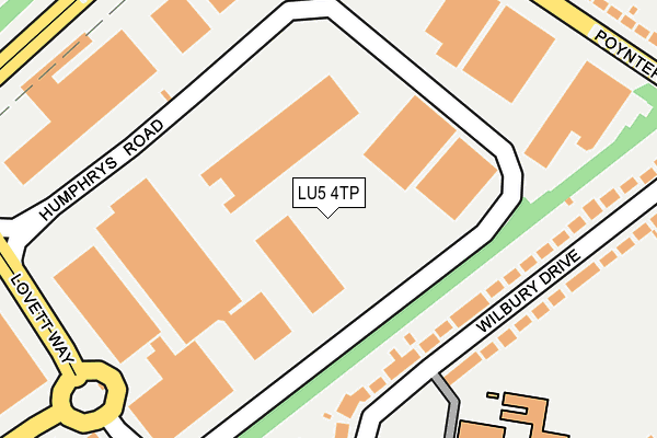 LU5 4TP map - OS OpenMap – Local (Ordnance Survey)
