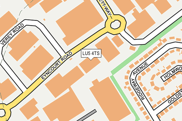 LU5 4TS map - OS OpenMap – Local (Ordnance Survey)