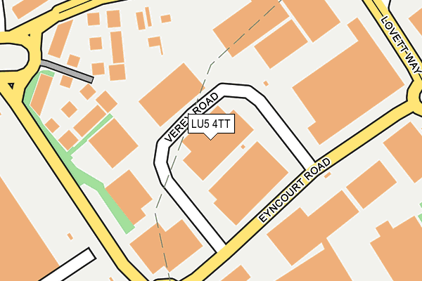 LU5 4TT map - OS OpenMap – Local (Ordnance Survey)