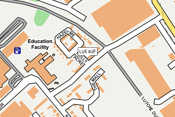 LU5 4UF map - OS OpenMap – Local (Ordnance Survey)