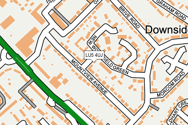 LU5 4UJ map - OS OpenMap – Local (Ordnance Survey)