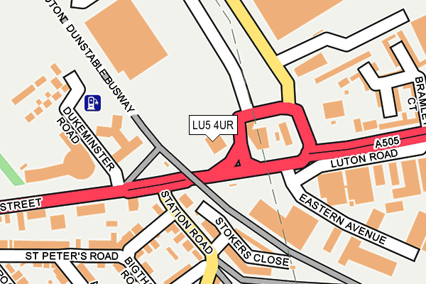 LU5 4UR map - OS OpenMap – Local (Ordnance Survey)