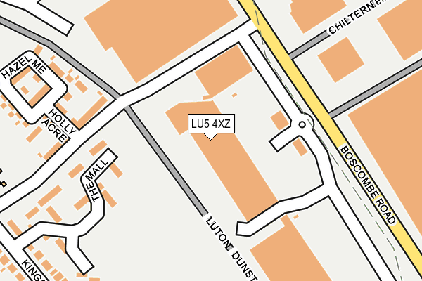 LU5 4XZ map - OS OpenMap – Local (Ordnance Survey)