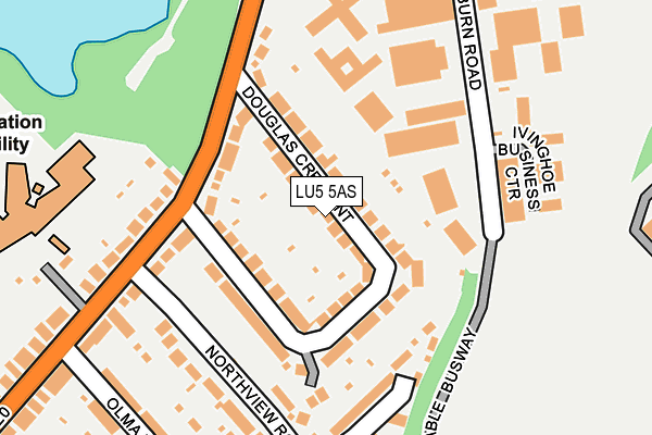 LU5 5AS map - OS OpenMap – Local (Ordnance Survey)