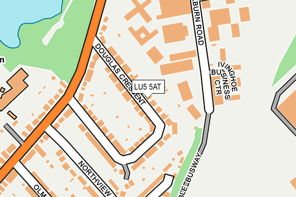 LU5 5AT map - OS OpenMap – Local (Ordnance Survey)