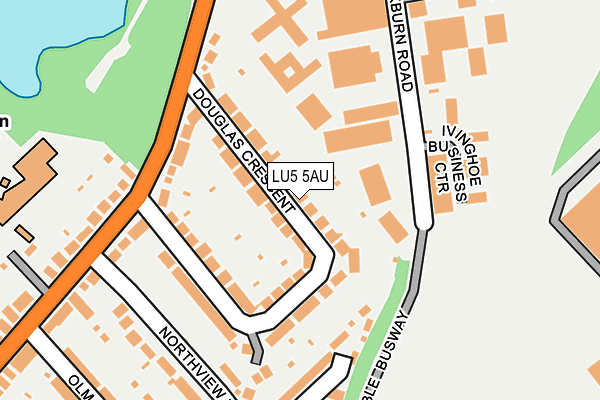 LU5 5AU map - OS OpenMap – Local (Ordnance Survey)