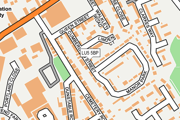 LU5 5BP map - OS OpenMap – Local (Ordnance Survey)