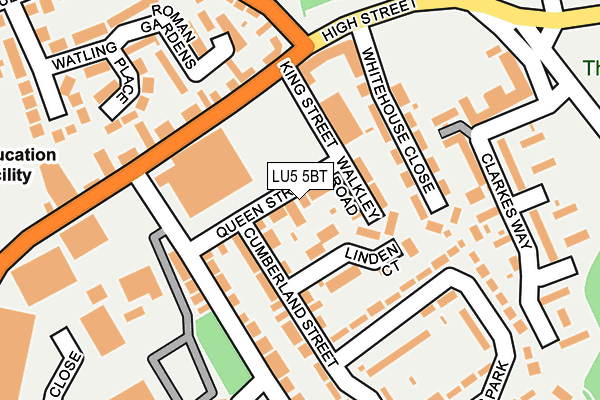 LU5 5BT map - OS OpenMap – Local (Ordnance Survey)