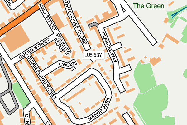 LU5 5BY map - OS OpenMap – Local (Ordnance Survey)