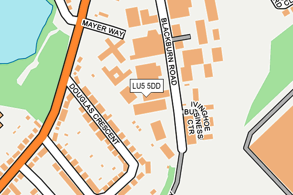 LU5 5DD map - OS OpenMap – Local (Ordnance Survey)
