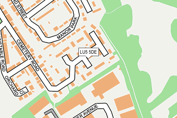 LU5 5DE map - OS OpenMap – Local (Ordnance Survey)