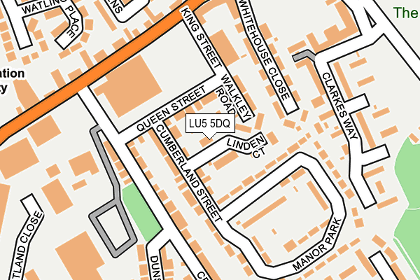 LU5 5DQ map - OS OpenMap – Local (Ordnance Survey)