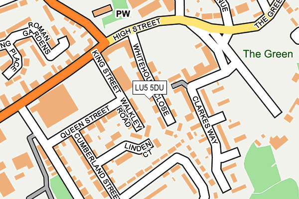 LU5 5DU map - OS OpenMap – Local (Ordnance Survey)