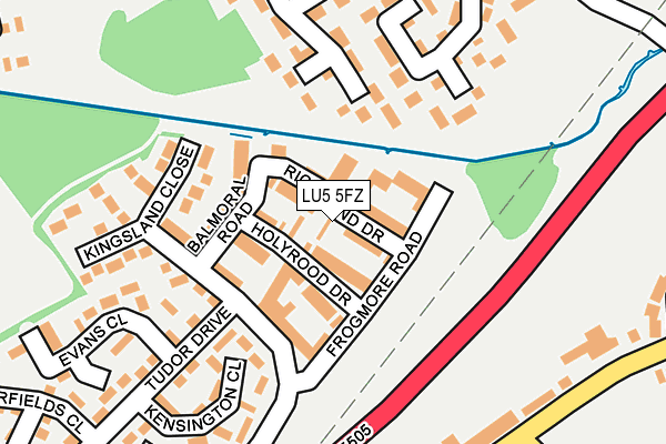 LU5 5FZ map - OS OpenMap – Local (Ordnance Survey)
