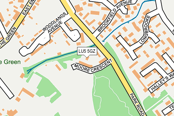 LU5 5GZ map - OS OpenMap – Local (Ordnance Survey)
