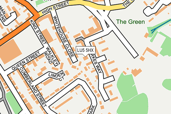 LU5 5HX map - OS OpenMap – Local (Ordnance Survey)
