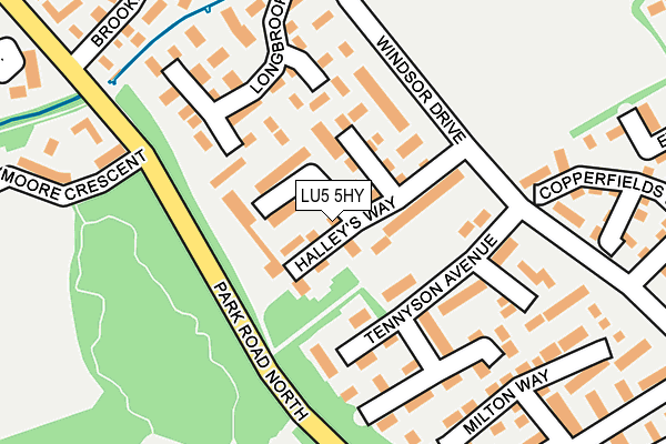 LU5 5HY map - OS OpenMap – Local (Ordnance Survey)