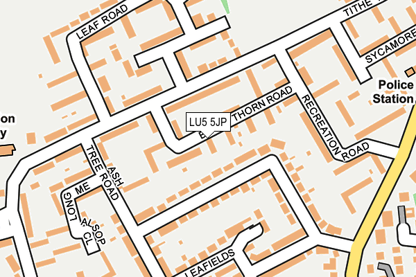 LU5 5JP map - OS OpenMap – Local (Ordnance Survey)