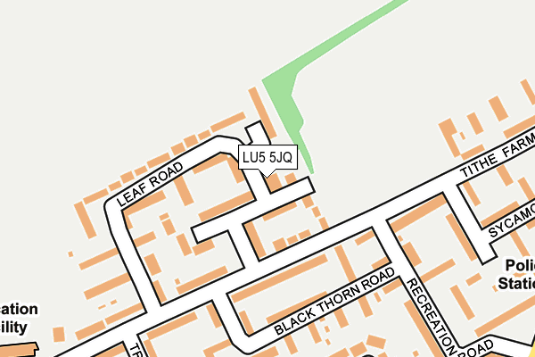 LU5 5JQ map - OS OpenMap – Local (Ordnance Survey)
