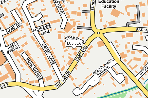 LU5 5LA map - OS OpenMap – Local (Ordnance Survey)