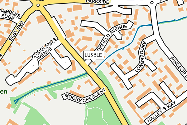 LU5 5LE map - OS OpenMap – Local (Ordnance Survey)