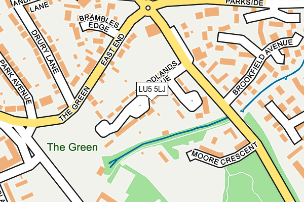 LU5 5LJ map - OS OpenMap – Local (Ordnance Survey)