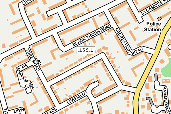 LU5 5LU map - OS OpenMap – Local (Ordnance Survey)