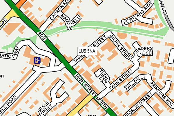 LU5 5NA map - OS OpenMap – Local (Ordnance Survey)