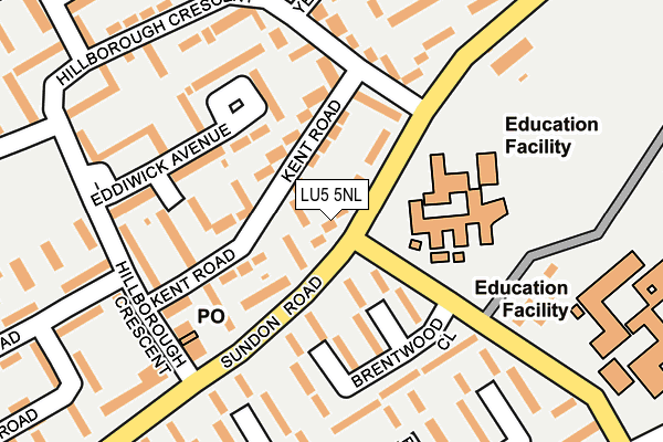 LU5 5NL map - OS OpenMap – Local (Ordnance Survey)