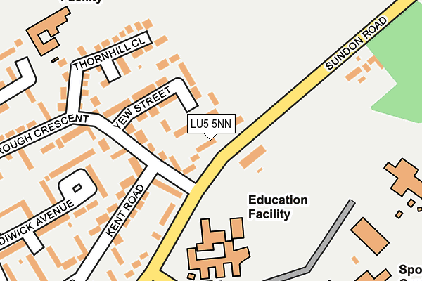 LU5 5NN map - OS OpenMap – Local (Ordnance Survey)