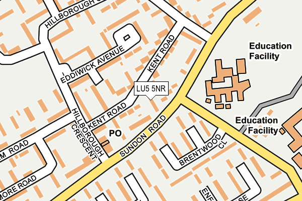 LU5 5NR map - OS OpenMap – Local (Ordnance Survey)