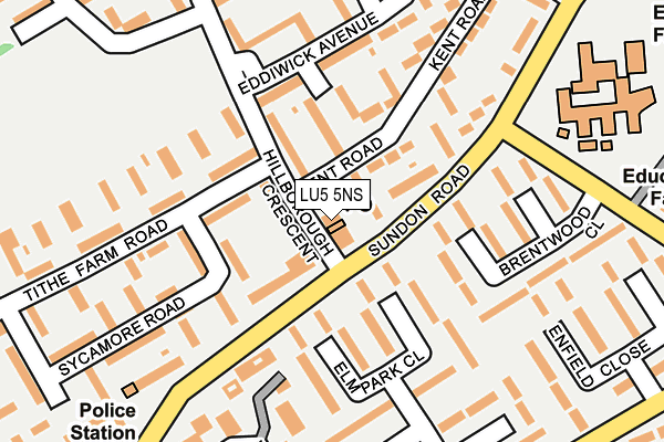 LU5 5NS map - OS OpenMap – Local (Ordnance Survey)