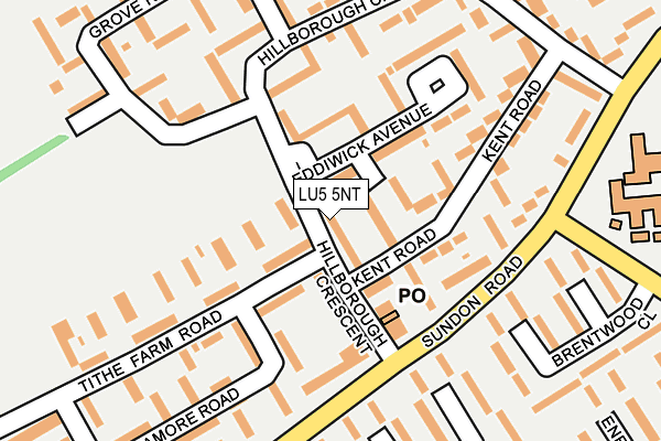 LU5 5NT map - OS OpenMap – Local (Ordnance Survey)