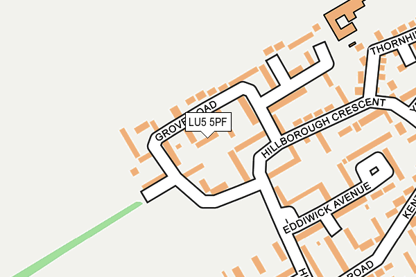 LU5 5PF map - OS OpenMap – Local (Ordnance Survey)