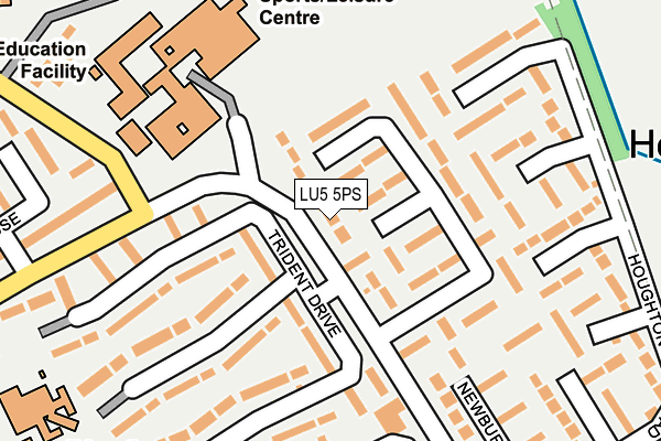 LU5 5PS map - OS OpenMap – Local (Ordnance Survey)