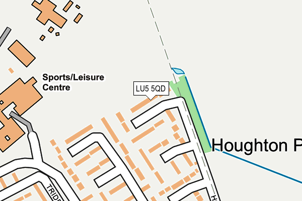 LU5 5QD map - OS OpenMap – Local (Ordnance Survey)