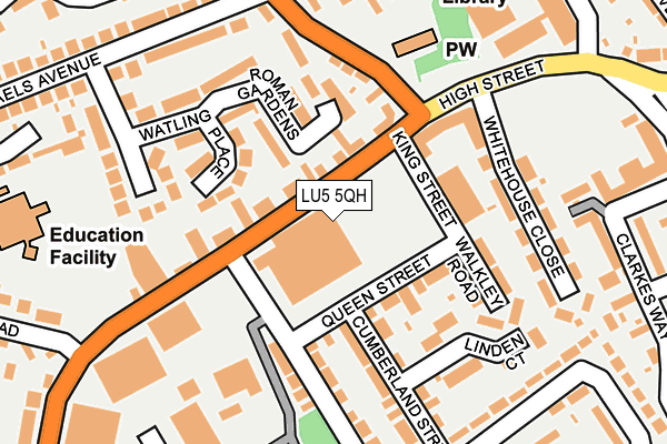 LU5 5QH map - OS OpenMap – Local (Ordnance Survey)
