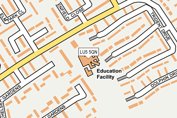 LU5 5QN map - OS OpenMap – Local (Ordnance Survey)