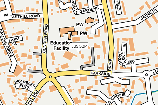 LU5 5QP map - OS OpenMap – Local (Ordnance Survey)