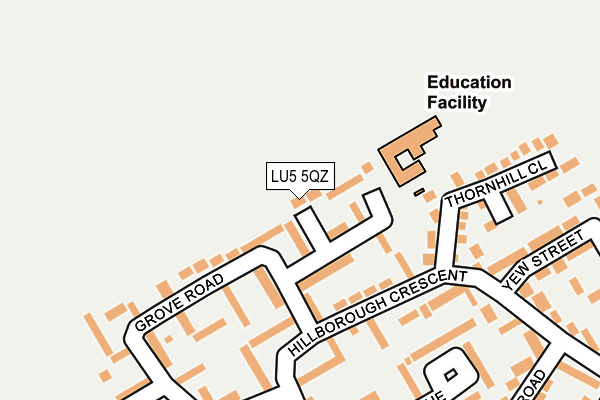 LU5 5QZ map - OS OpenMap – Local (Ordnance Survey)